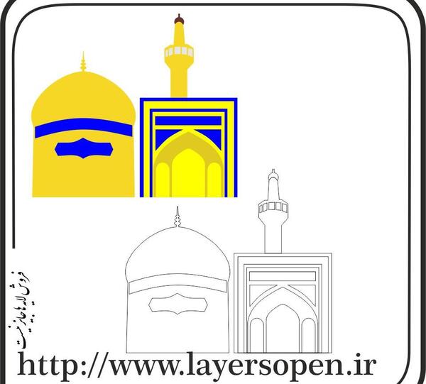 عکس وکتور حرم امام رضا
