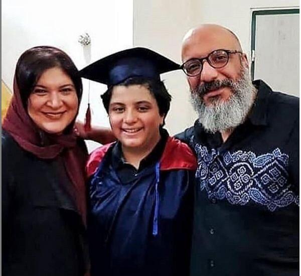 عکس خانوادگی امیر جعفری