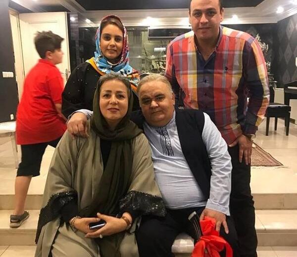 عکس اکبر عبدی و همسرش