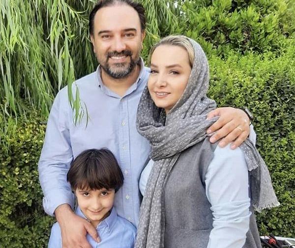 عکس برزو ارجمند با خانواده