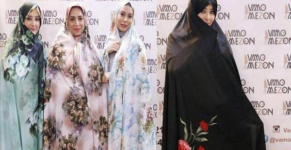 عکس فریبا نادری با چادر