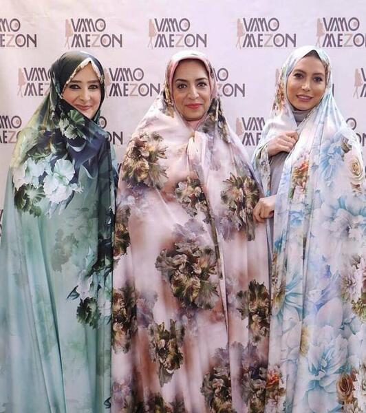 عکس فریبا نادری با چادر