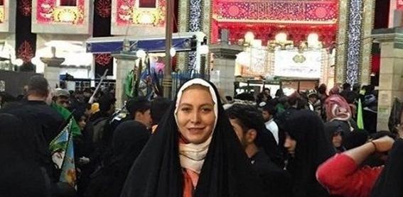 عکس فریبا نادری با چادر