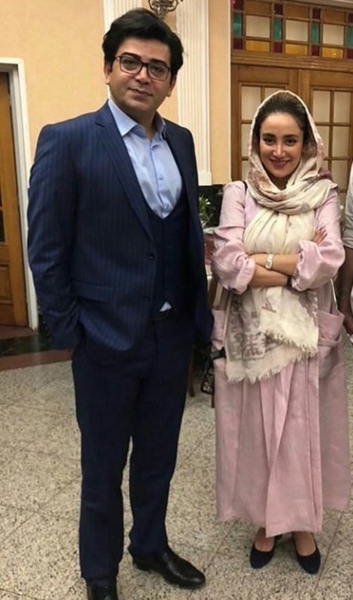 عکس فرزاد حسنی با همسر دومش