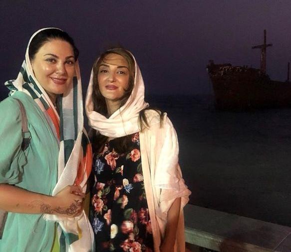عکس ستاره اسکندری و خواهرش