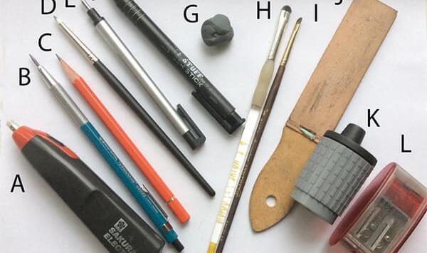 عکس وسایل طراحی و نقاشی