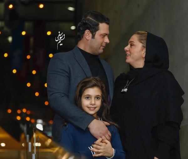 عکس عاشقانه پژمان بازغی و همسرش