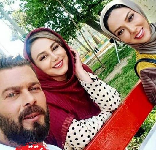 عکس عاشقانه پژمان بازغی و همسرش