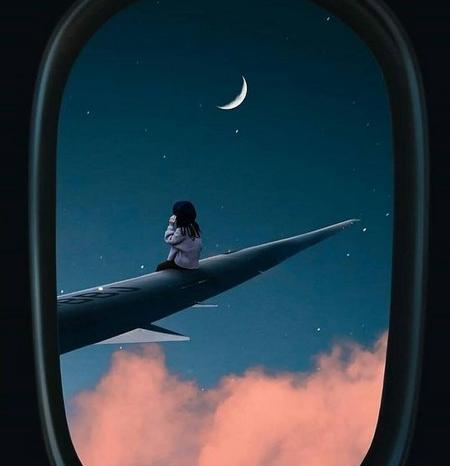 عکس پروفایل دخترونه هواپیما