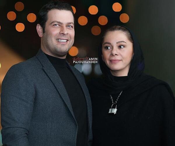 عکس پژمان بازغی همسرش