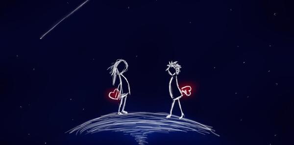 عکس نقاشی دختر عاشقانه