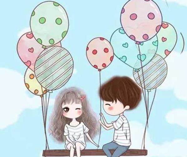 عکس نقاشی دختر عاشقانه