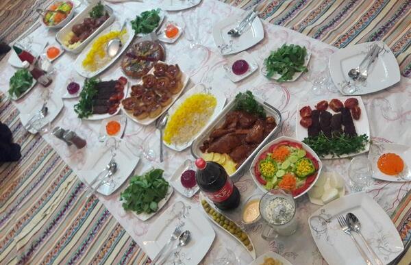 عکس سفره رنگی