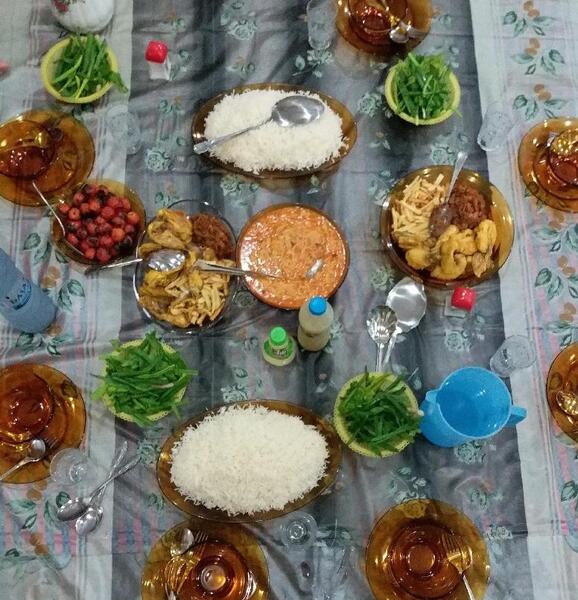 عکس سفره رنگی