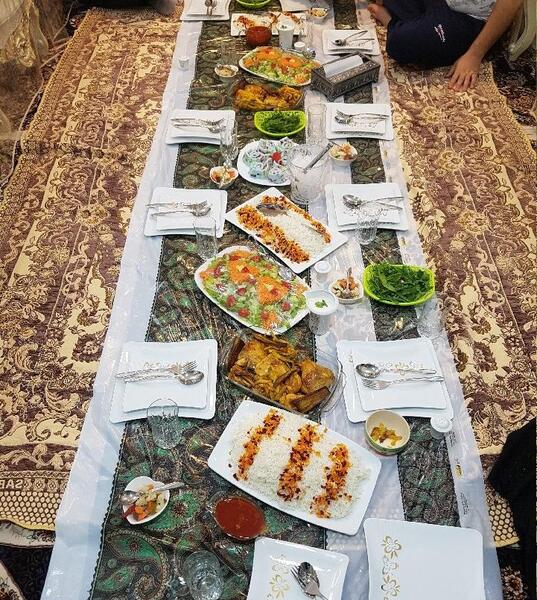 عکس سفره رنگی