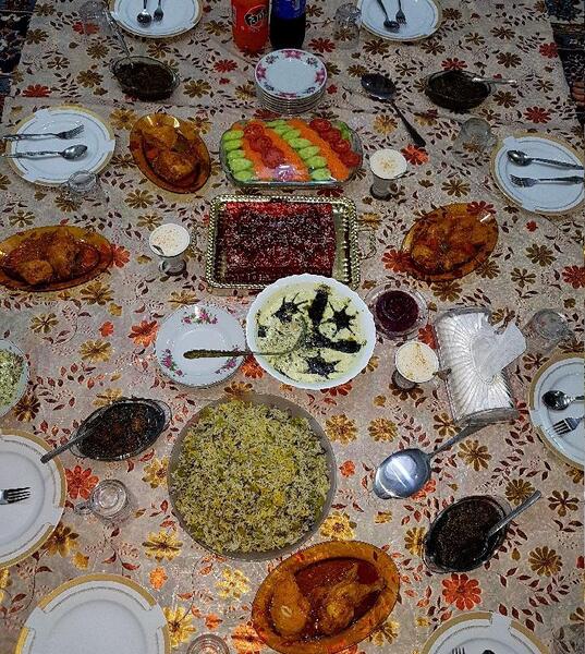 عکس سفره رنگی