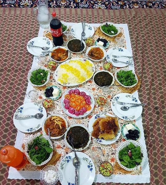 عکس سفره رنگی