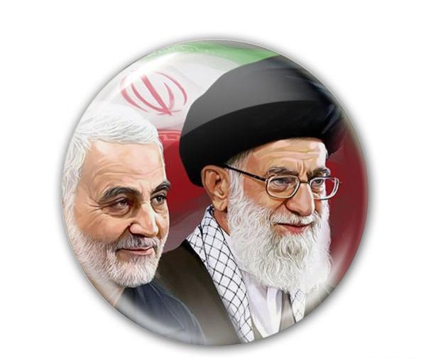 عکس حاج قاسم سلیمانی با رهبر