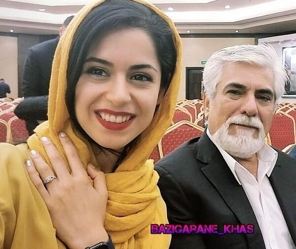 عکس حسین پاکدل ودخترش
