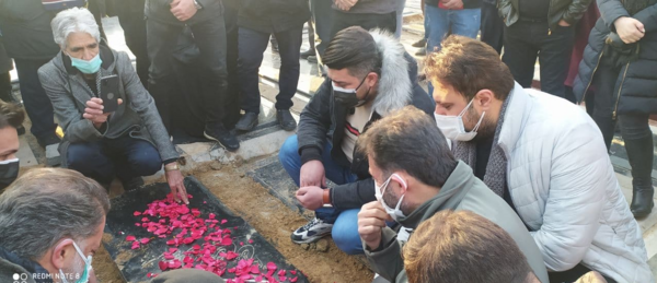 عکس علی انصاریان در کفن