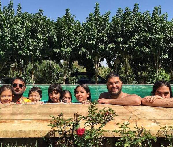 عکس لو رفته سام درخشانی و همسرش