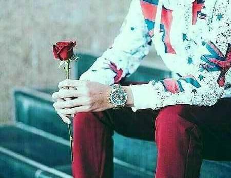 عکس پروفایل مردانه گل