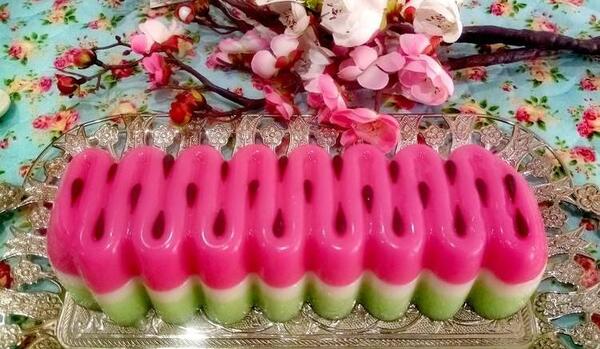 عکس ژله طرح هندوانه