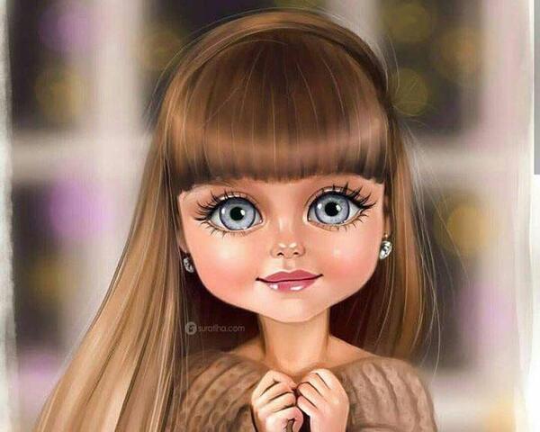 عکس نقاشی دختر خیلی زیبا