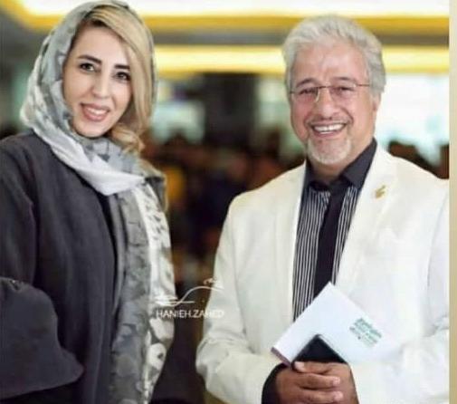 عکس علیرضا خمسه با همسر جوانش