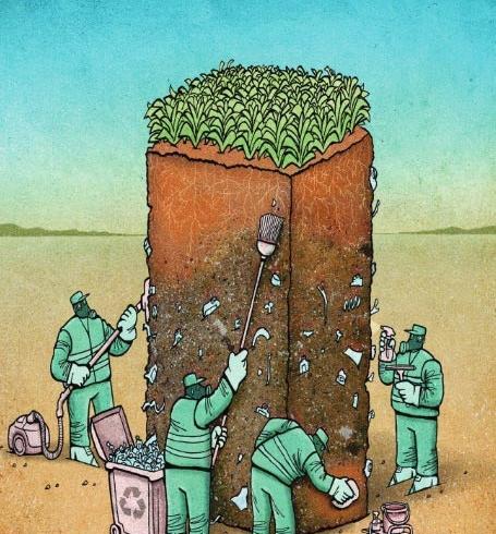 عکس آلودگی خاک