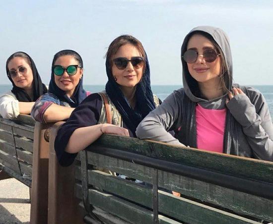 عکس الناز حبیبی در کیش