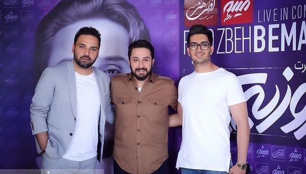 عکس فرزاد فرزین با احسان علیخانی