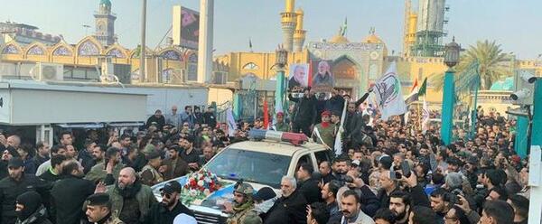 عکس حاج قاسم سلیمانی جنازه
