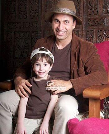 عکس حمید فرخ نژاد با پسرش