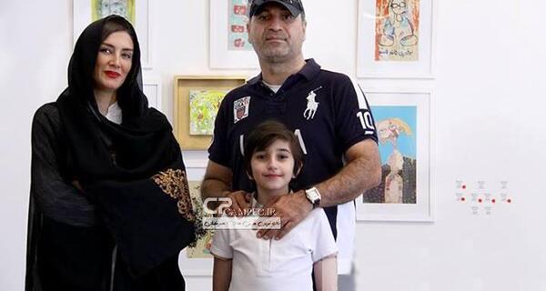 عکس حمید فرخ نژاد با پسرش