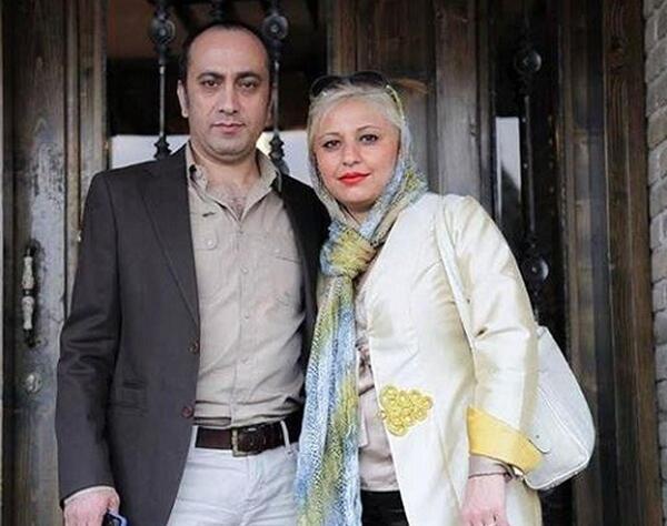 عکس عارف لرستانی با همسرش