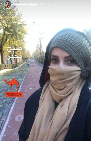 عکس ژست شبنم قلی خانی