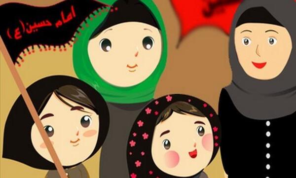 عکس کارتونی یا حسین