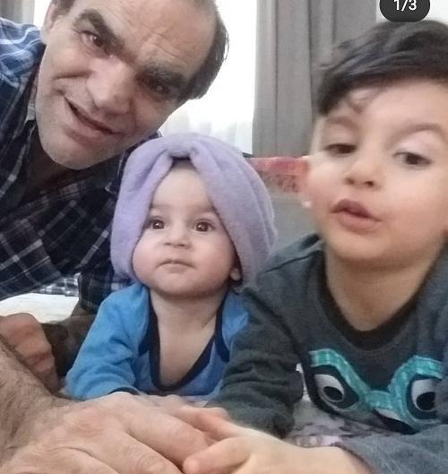 عکس اصغر حیدری و همسرش