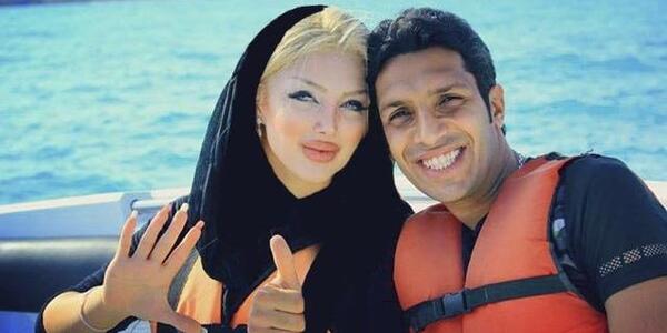عکس اصغر حیدری و همسرش