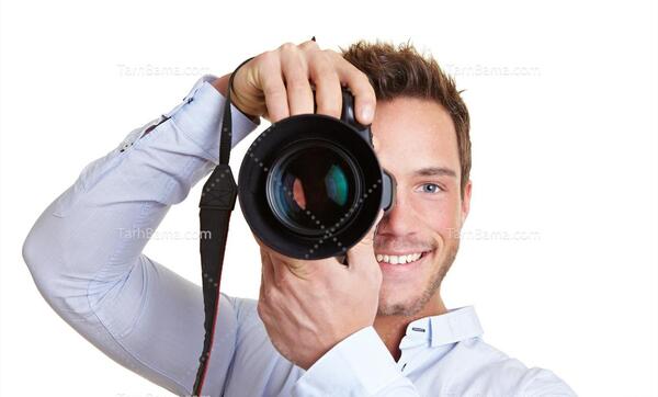 عکس عکاس در حال عکاسی