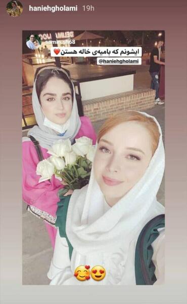 عکس شبنم قلی خانی با فرزندش