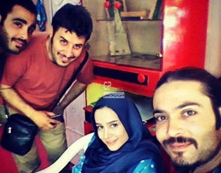 عکس الناز حبیبی با جواد عزتی