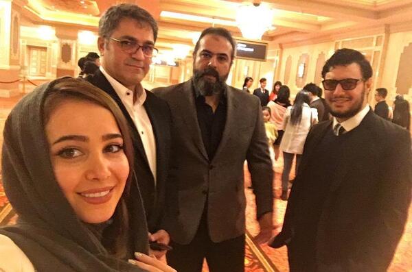عکس الناز حبیبی با جواد عزتی