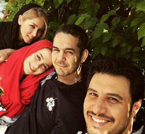 عکس الناز حبیبی با جواد عزتی