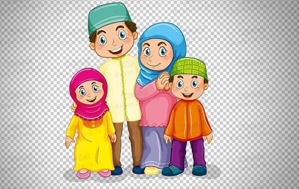 عکس خانواده چهار نفره شاد