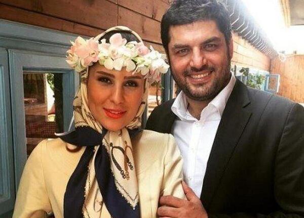 عکس سام درخشانی با فرزندش