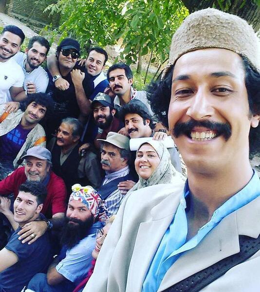 عکس بهرام افشاری و پدرش