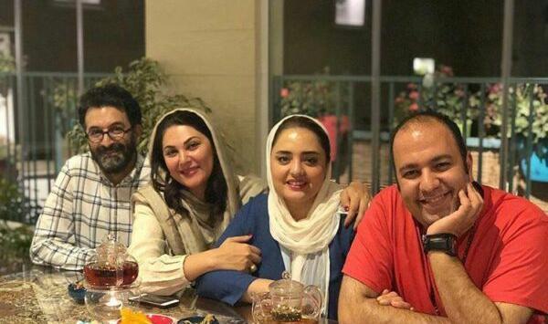 عکس علی اوجی در کنار همسرش