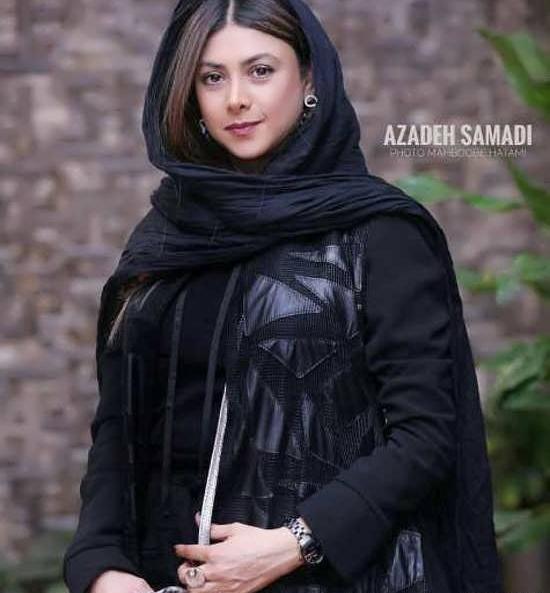 عکس آزاده صمدی در لباس عروس